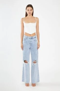 Glamorous Off White Lace-Up Back Crop-Top 5 Glamorous Off White Lace-Up Back Crop-Top -Cheap Softly Dressed Store CK7475 A11 03