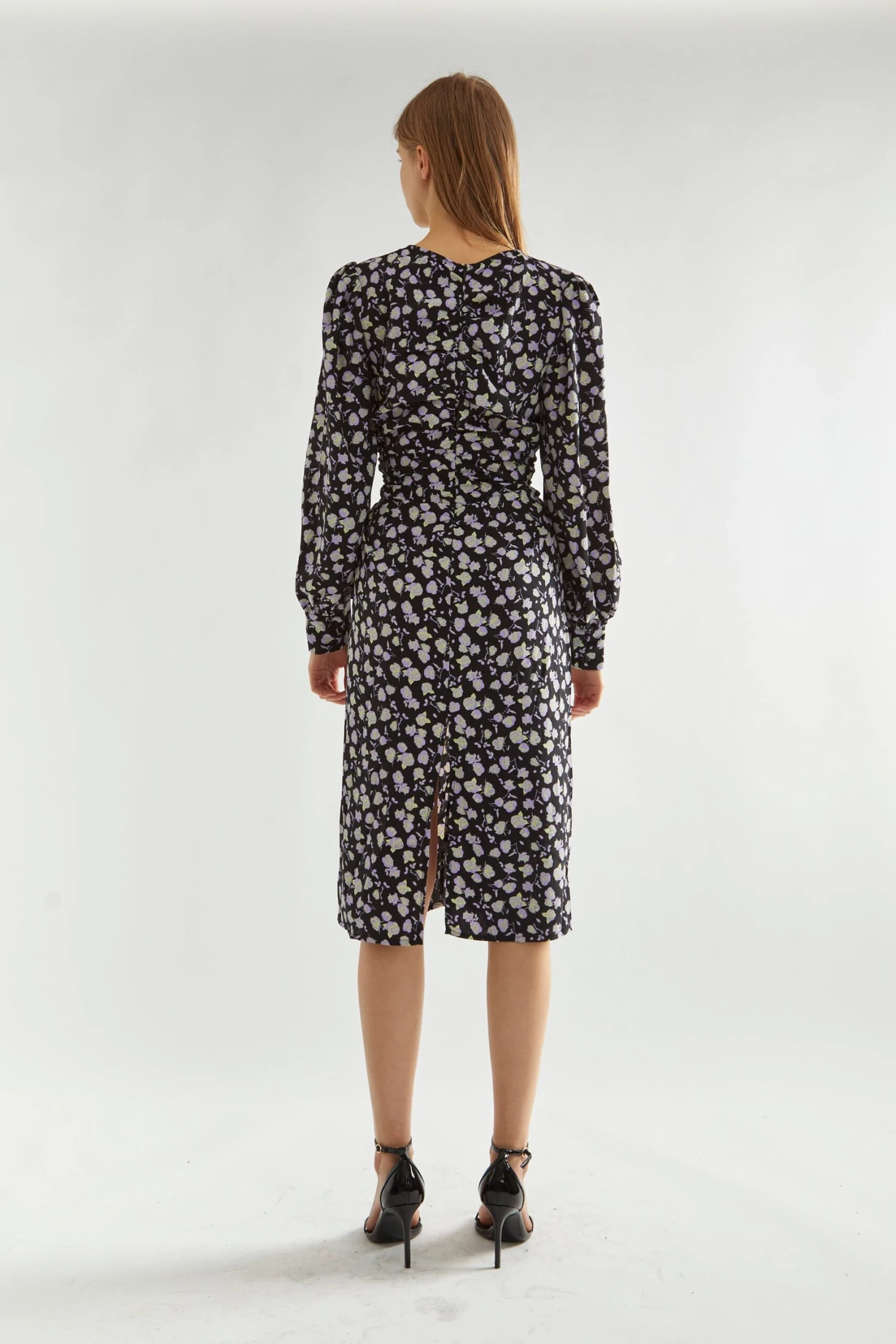 Glamorous Lilac-Rose Ruched-Front Midi-Dress 2 Glamorous Lilac-Rose Ruched-Front Midi-Dress - Image 2