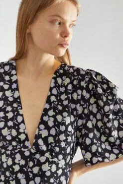 Glamorous Lilac-Rose V-Neck Maxi Tea-Dress -Cheap Softly Dressed Store CK7495 CG38 04