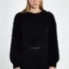 Glamorous Black Knit Long Sleeve Jumper