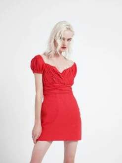 Glamorous Short Sleeve Milkmaid Mini Dress 10 Glamorous Short Sleeve Milkmaid Mini Dress -Cheap Softly Dressed Store GC0396 2