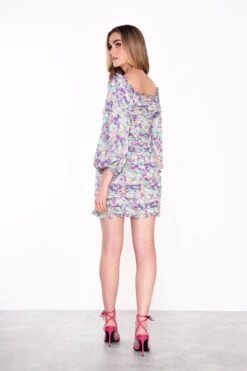 Glamorous Lilac Garden-Floral Long Sleeve Mini Dress 13 Glamorous Lilac Garden-Floral Long Sleeve Mini Dress -Cheap Softly Dressed Store GC0511 CU76 02