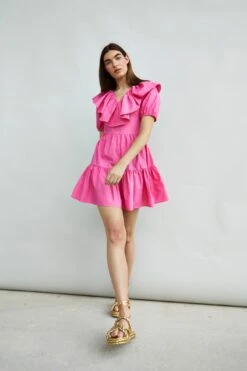 Glamorous Collection Puff Ruffle Mini Dress -Cheap Softly Dressed Store GC0553 HP 03