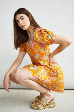 Glamorous Collection Empire Line Cut Out Dress