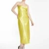Glamorous Lime Bias-Cut Midaxi Dress With Side Split