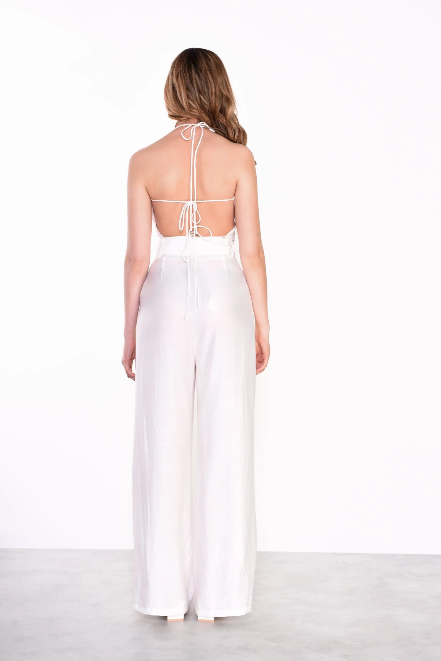 Glamorous White Cross Over Open Back Top 3 Glamorous White Cross Over Open Back Top - Image 3