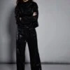 Glamorous Studio Black Sequin Trousers