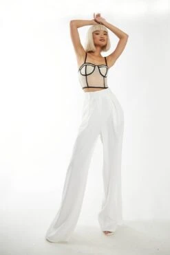 Glamorous Nude-Black Strappy Corset Top 6 Glamorous Nude-Black Strappy Corset Top -Cheap Softly Dressed Store GS0466 BD14 03