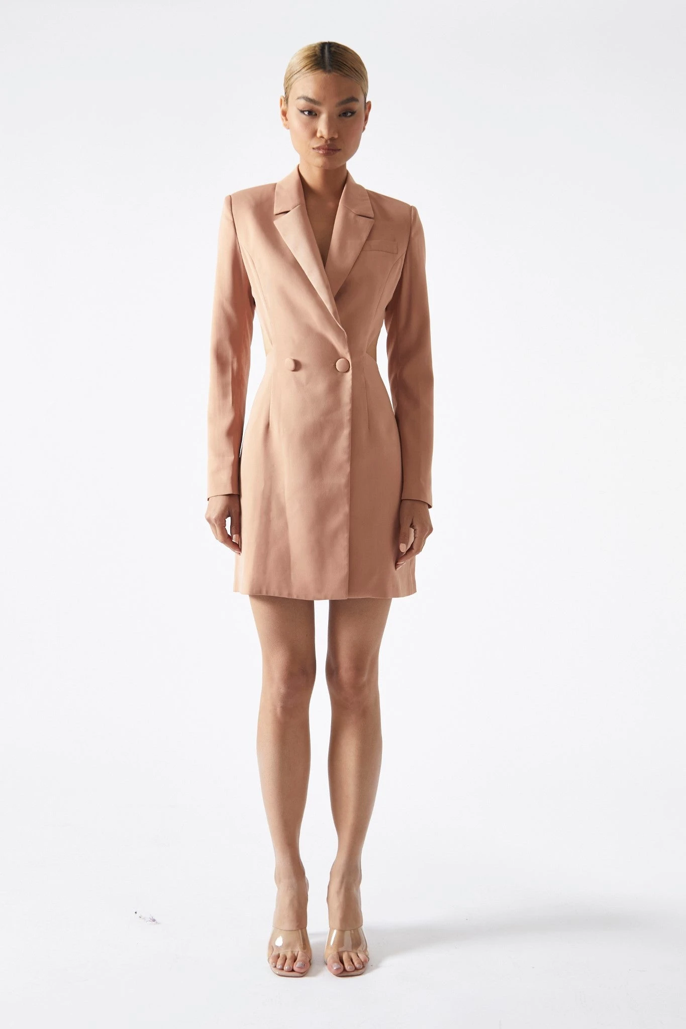 Glamorous Cinnamon Cut-Out Back Blazer Dress 1 Glamorous Cinnamon Cut-Out Back Blazer Dress