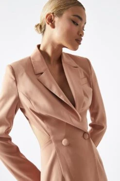 Glamorous Cinnamon Cut-Out Back Blazer Dress 7 Glamorous Cinnamon Cut-Out Back Blazer Dress -Cheap Softly Dressed Store GS0522 BU52 04