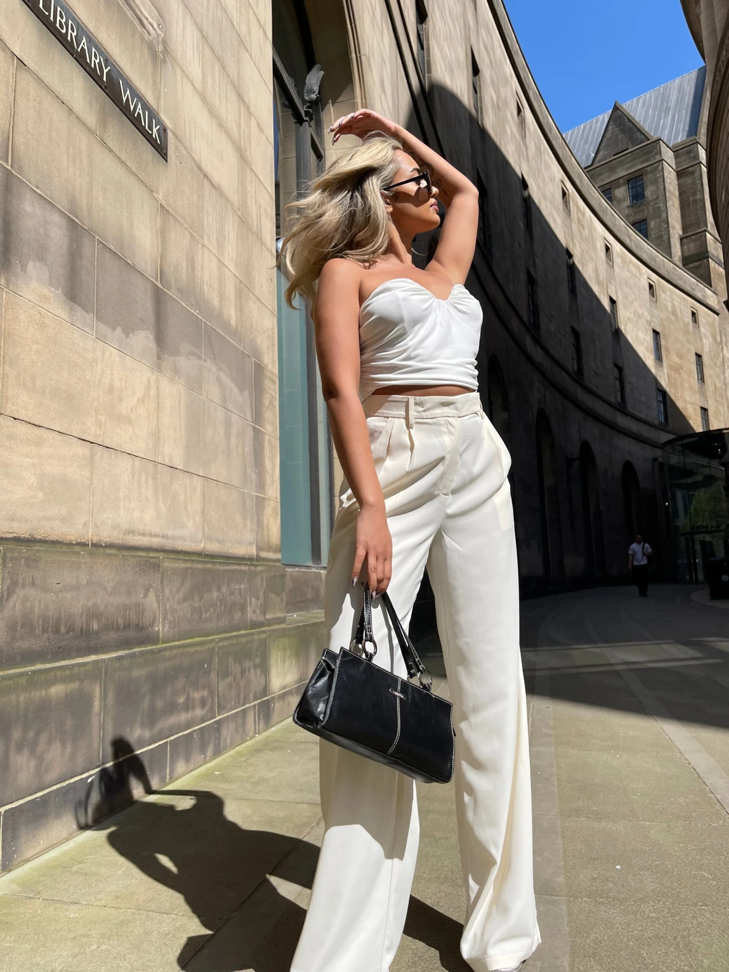 Glamorous Off White Strapless Ruched Top 6 Glamorous Off White Strapless Ruched Top - Image 6