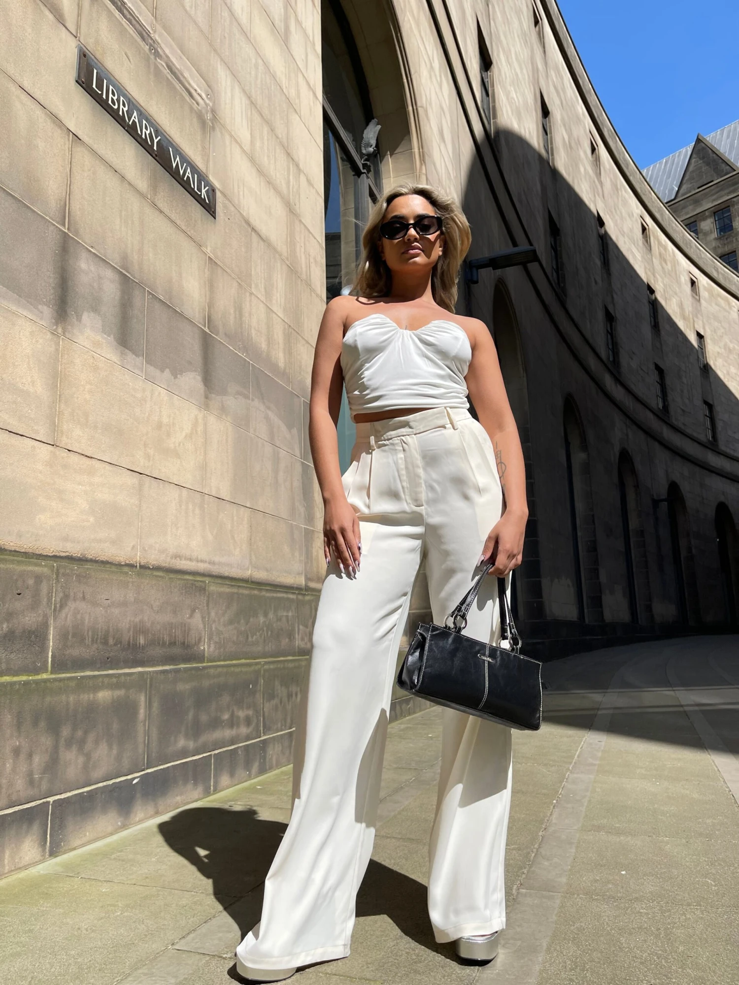 Glamorous Off White Strapless Ruched Top 7 Glamorous Off White Strapless Ruched Top - Image 7