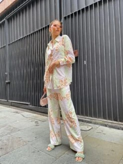 Glamorous Multi Leopard Wide Leg Trousers