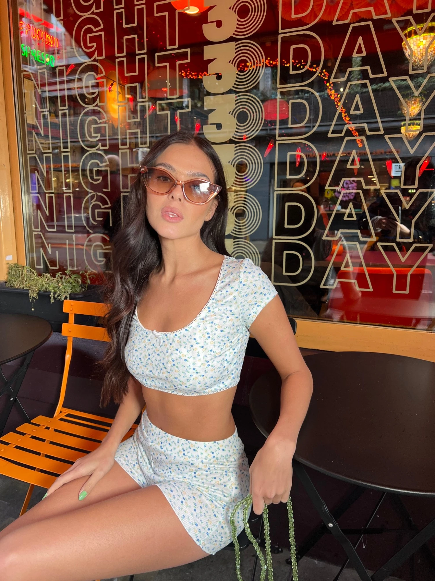 Glamorous Blue Dainty-Ditsy Hot Pants 3 Glamorous Blue Dainty-Ditsy Hot Pants - Image 3