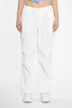 Glamorous Off-White Parachute Pants -Cheap Softly Dressed Store HC0145 A11 01
