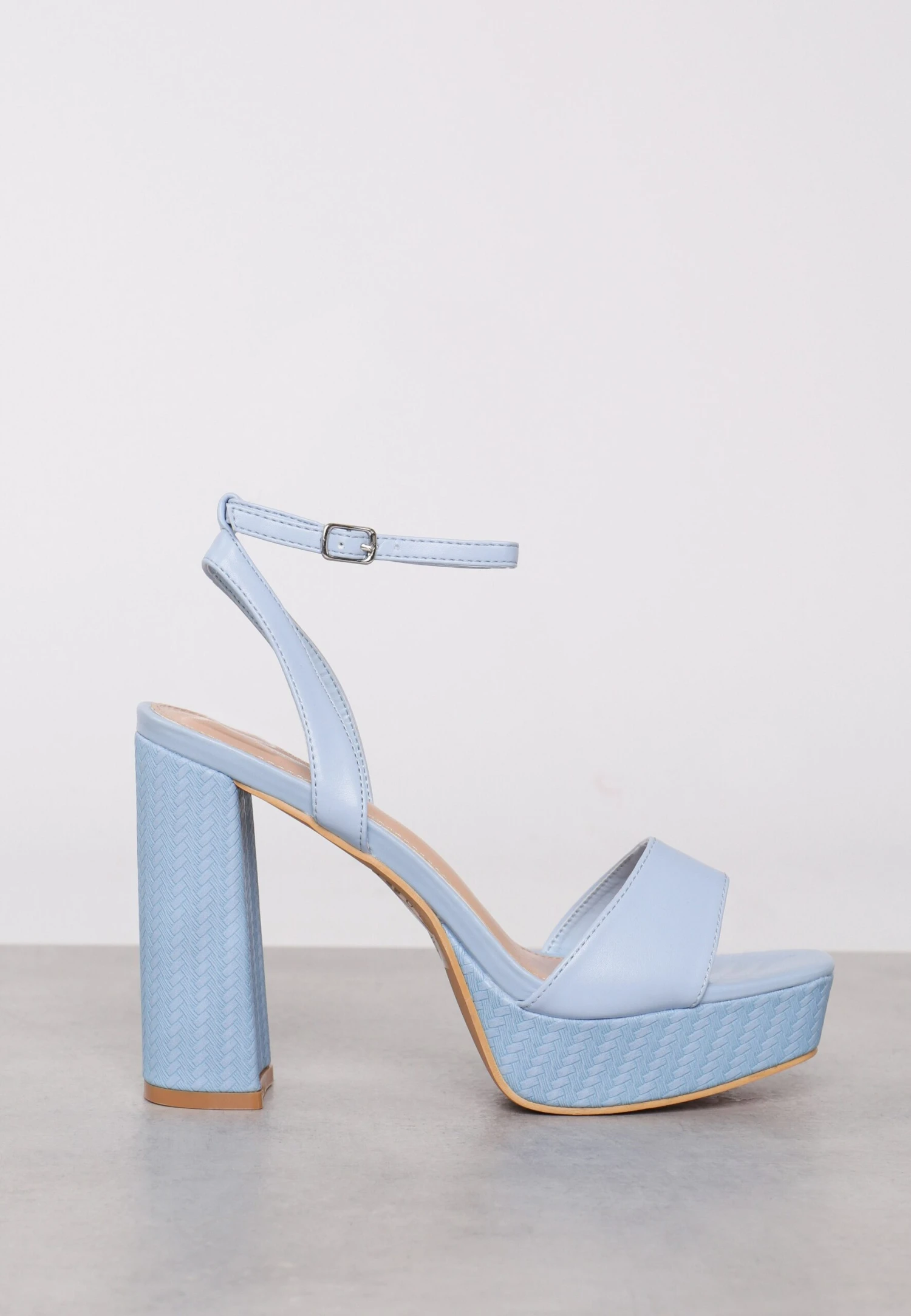 Glamorous Blue Open Toe Platform Heels 1 Glamorous Blue Open Toe Platform Heels