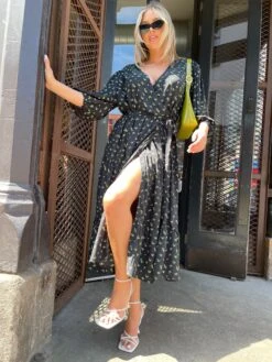 Glamorous Rosebud Floral Tiered Wrap Front Midaxi-dress -Cheap Softly Dressed Store IMG 7448