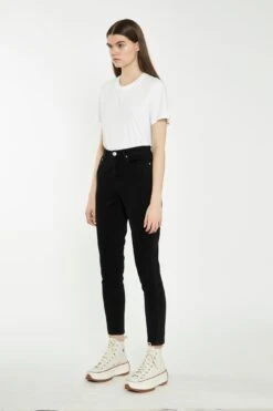 Glamorous Black High Waisted Skinny Jeans -Cheap Softly Dressed Store JL5249B BK 03