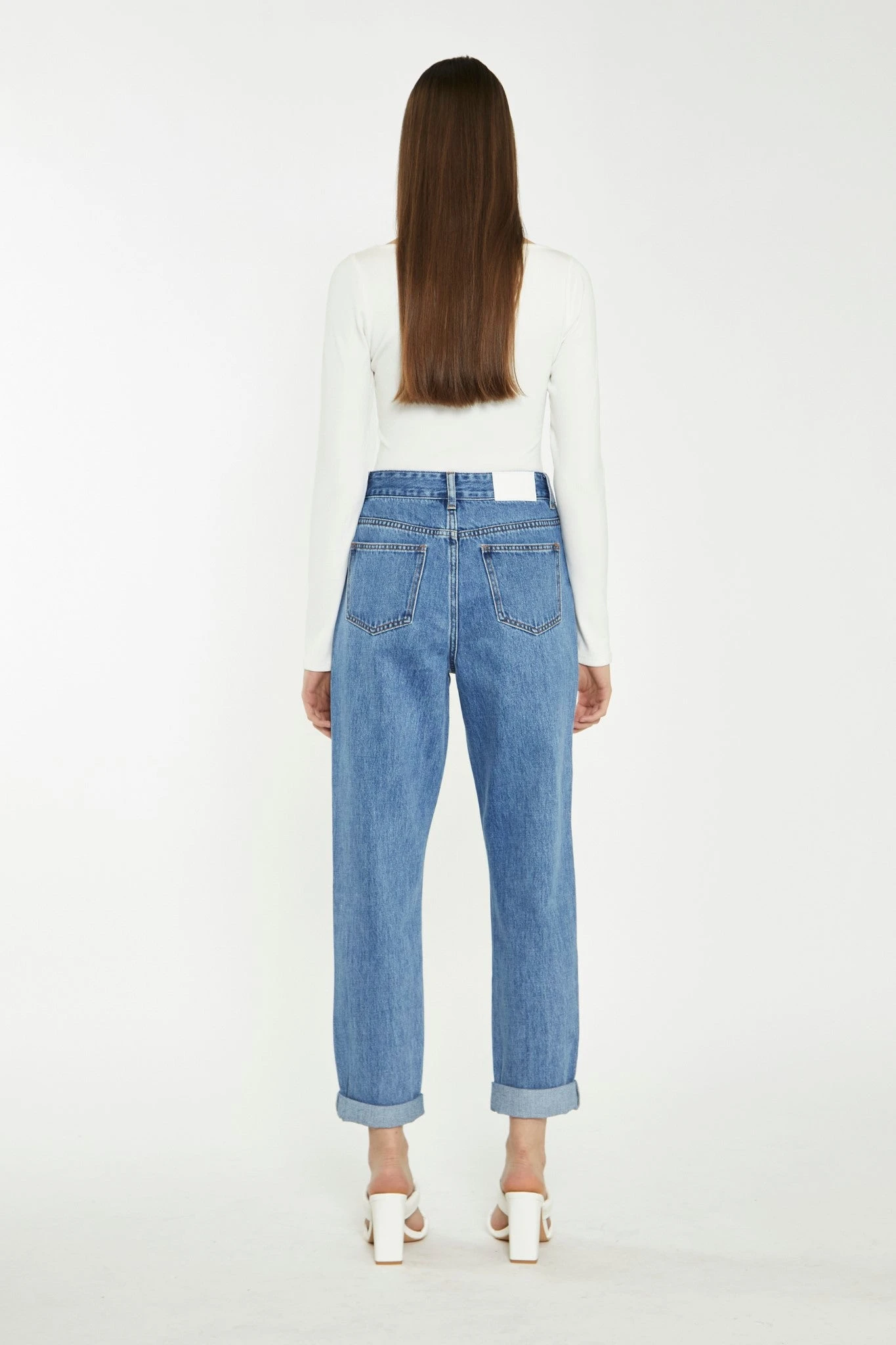 Glamorous Mid Stonewash Mom Jeans 2 Glamorous Mid Stonewash Mom Jeans - Image 2