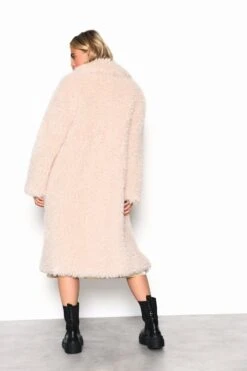 Glamorous Cream Teddy Bear Faux Fur Coat -Cheap Softly Dressed Store KA6873 CRM 02