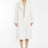 Glamorous Winter White Longline Faux Fur Coat