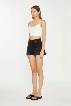Glamorous Black-Wash Frayed Edge Denim Shorts 7 Glamorous Black-Wash Frayed Edge Denim Shorts -Cheap Softly Dressed Store KA7051 I67 03