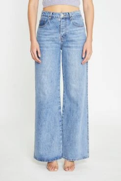 Glamorous Mid Stonewash Wide-Leg Jeans