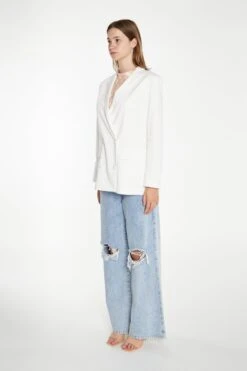 Glamorous White Double-Breasted Blazer 7 Glamorous White Double-Breasted Blazer -Cheap Softly Dressed Store KK0062A WHI 04