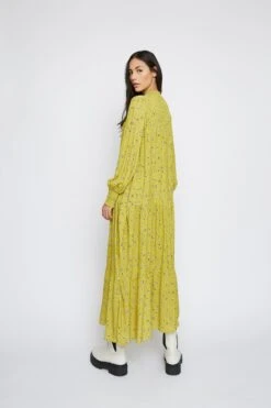 Glamorous Chartreuse Ditsy High Neck Shift Midi Dress 5 Glamorous Chartreuse Ditsy High Neck Shift Midi Dress -Cheap Softly Dressed Store KK0140 CO32 03
