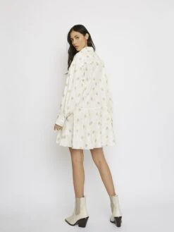 Glamorous Yellow Stripe Flower Mini Dress 5 Glamorous Yellow Stripe Flower Mini Dress -Cheap Softly Dressed Store KK01912