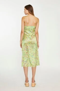 Glamorous Lime-Multi Daisy Bias-Cut Slip Midi-Dress 7 Glamorous Lime-Multi Daisy Bias-Cut Slip Midi-Dress -Cheap Softly Dressed Store KK0193B DH44 02