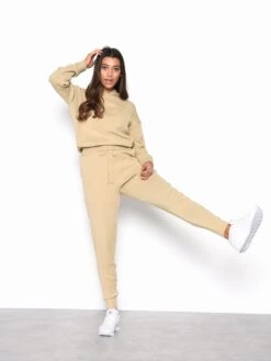 Glamorous Oatmeal Knitted Long Sleeve Hooded Jumper -Cheap Softly Dressed Store LC1276 B57 3