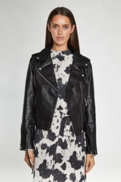 Glamorous Black PU Biker Jacket