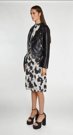 Glamorous Black PU Biker Jacket -Cheap Softly Dressed Store RL0522A BPU 04