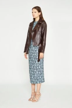 Glamorous Dark Oxblood PU Biker Jacket -Cheap Softly Dressed Store RL0522A CU74 03