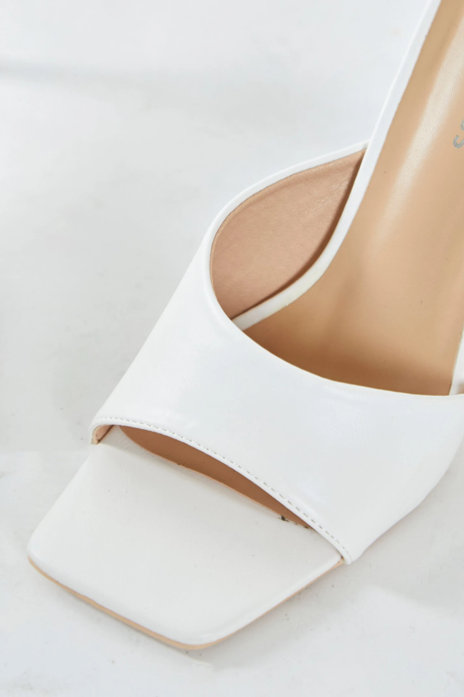 Glamorous White Mules 2 Glamorous White Mules - Image 2