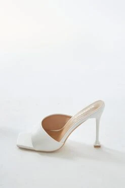 Glamorous White Mules