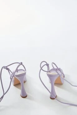 Glamorous Lilac Lace Up Flared Heels 7 Glamorous Lilac Lace Up Flared Heels -Cheap Softly Dressed Store SHOES 1487