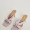 Glamorous Lilac Toe Pole Heels