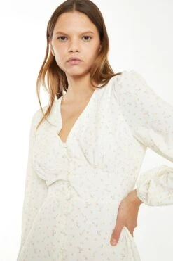 Glamorous Cream Peach Ditsy Mini Dress -Cheap Softly Dressed Store TM0157A DF22 04