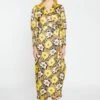 Glamorous Psychedelic Multi-Floral Wrap Maxi-Dress