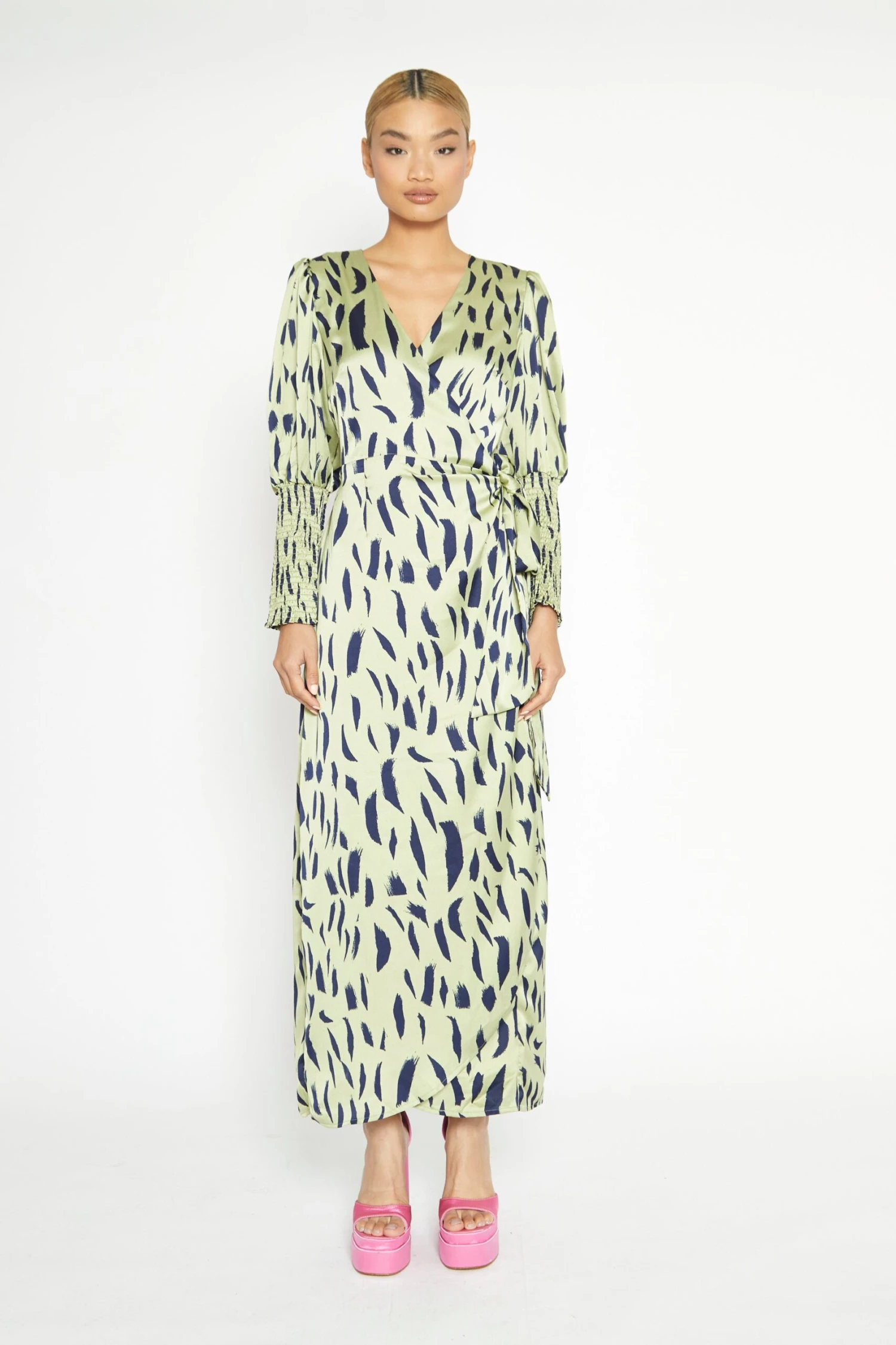 Glamorous Wrap Maxi Dress With Tie Detail 1 Glamorous Wrap Maxi Dress With Tie Detail