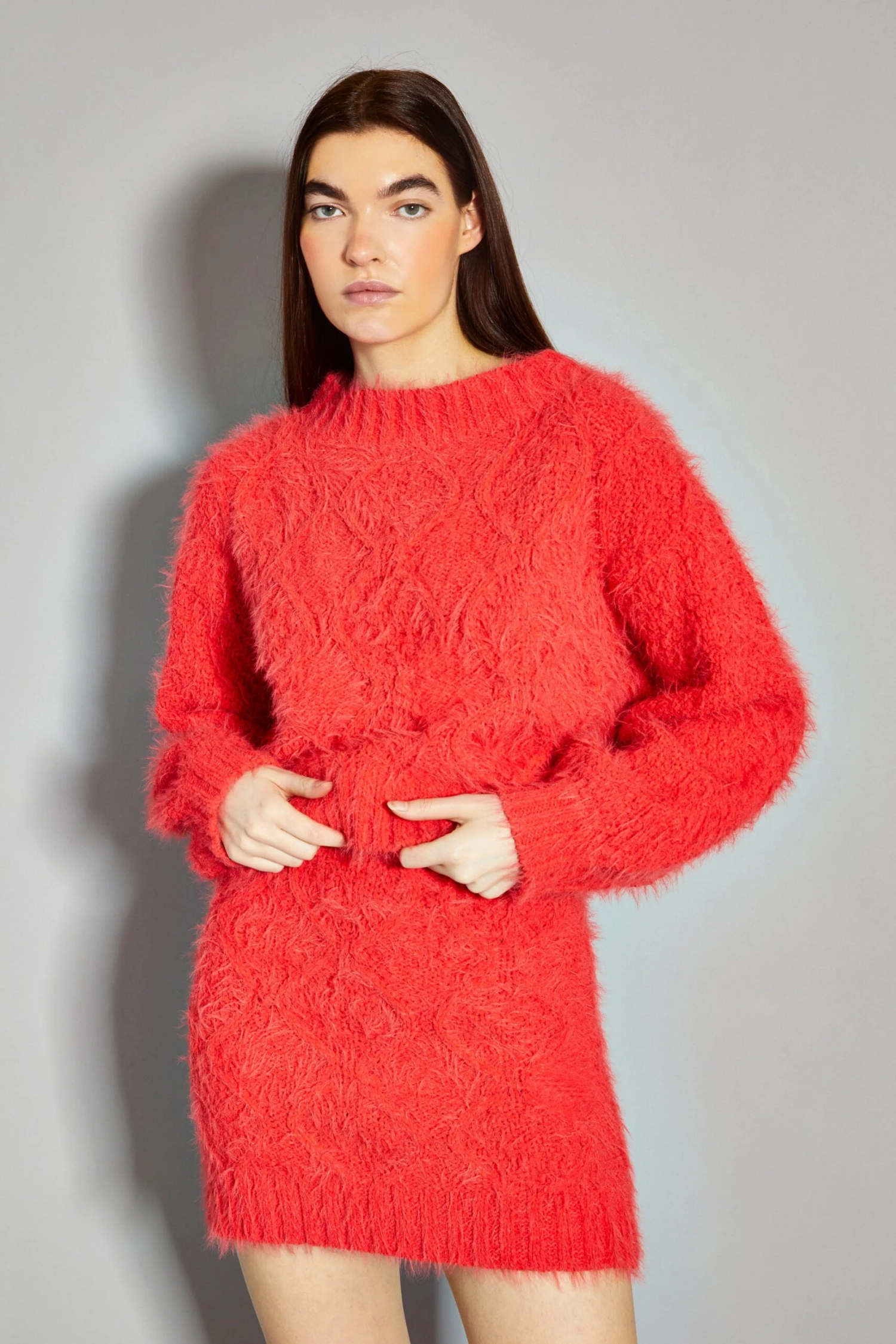 Glamorous Coral Red Knit Long Sleeve Jumper 3 Glamorous Coral Red Knit Long Sleeve Jumper - Image 3