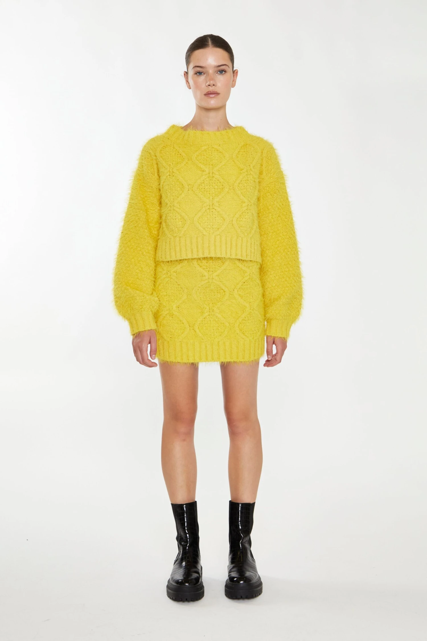 Glamorous Mustard Knit Long Sleeve Jumper 2 Glamorous Mustard Knit Long Sleeve Jumper - Image 2