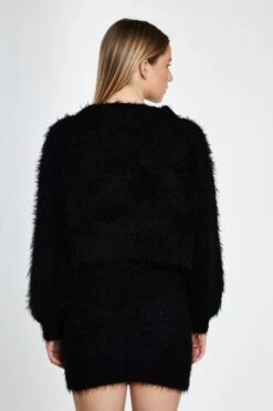 Glamorous Black Knitted Mini Skirt -Cheap Softly Dressed Store TM0249A 04