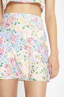 Glamorous Painted Multi-Floral Bias-Cut Mini-Skirt 7 Glamorous Painted Multi-Floral Bias-Cut Mini-Skirt -Cheap Softly Dressed Store TM0672 DH51 04