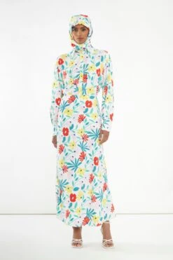 Glamorous Bright Multi Flower Long Sleeve Shirt -Cheap Softly Dressed Store TM0851 CH30 01