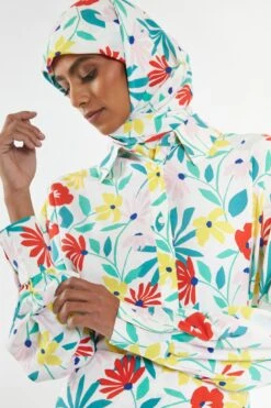 Glamorous Bright Multi Flower Long Sleeve Shirt -Cheap Softly Dressed Store TM0851 CH30 04