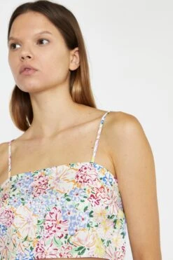 Glamorous Painted Multi-Floral Open Back Crop-Top 6 Glamorous Painted Multi-Floral Open Back Crop-Top -Cheap Softly Dressed Store TM0886 DH51 04