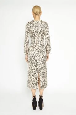 Glamorous Natural White Leopard Print Long Sleeve Midi Dress 7 Glamorous Natural White Leopard Print Long Sleeve Midi Dress -Cheap Softly Dressed Store TM0917 NATURALLEOPARD 04